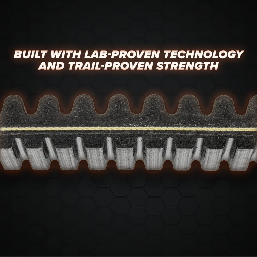 SuperATV belt side profile showing optimized contact surface for improved grip