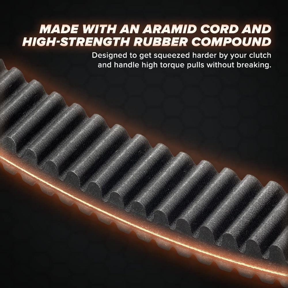 SuperATV belt installed on Can-Am clutch demonstrating improved power transfer