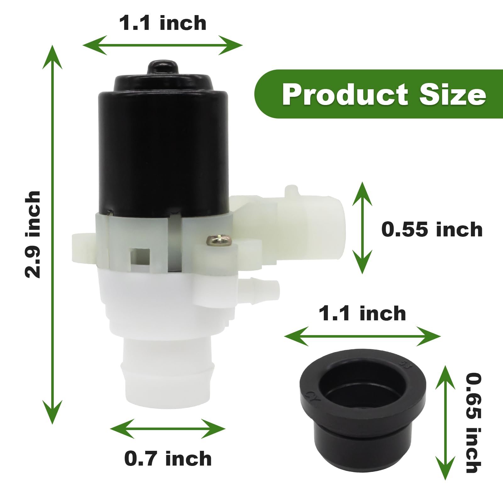 SuperDi pump electrical connector close-up demonstrating simple plug-in fit