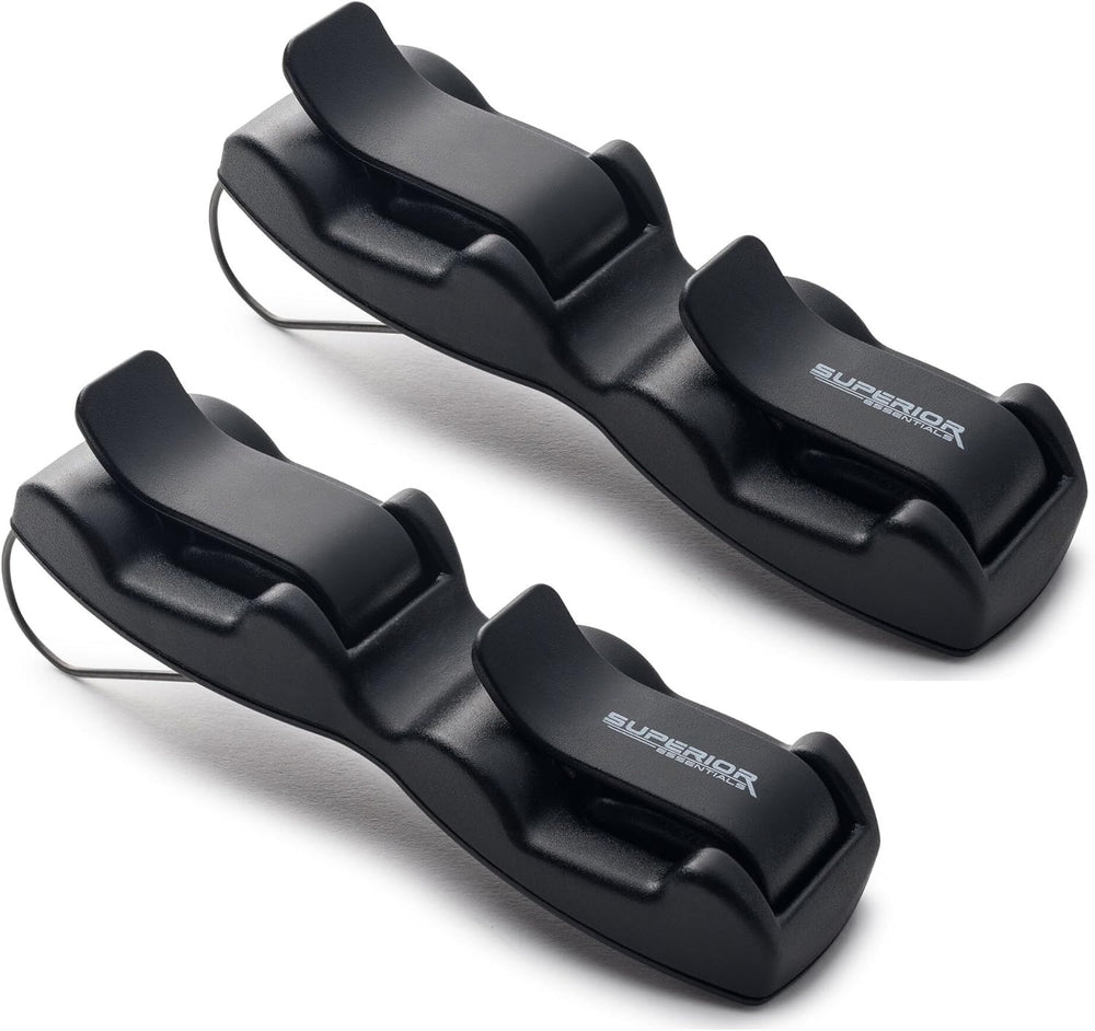 SUPERIOR ESSENTIALS front view visor clip showing compact design and easy access