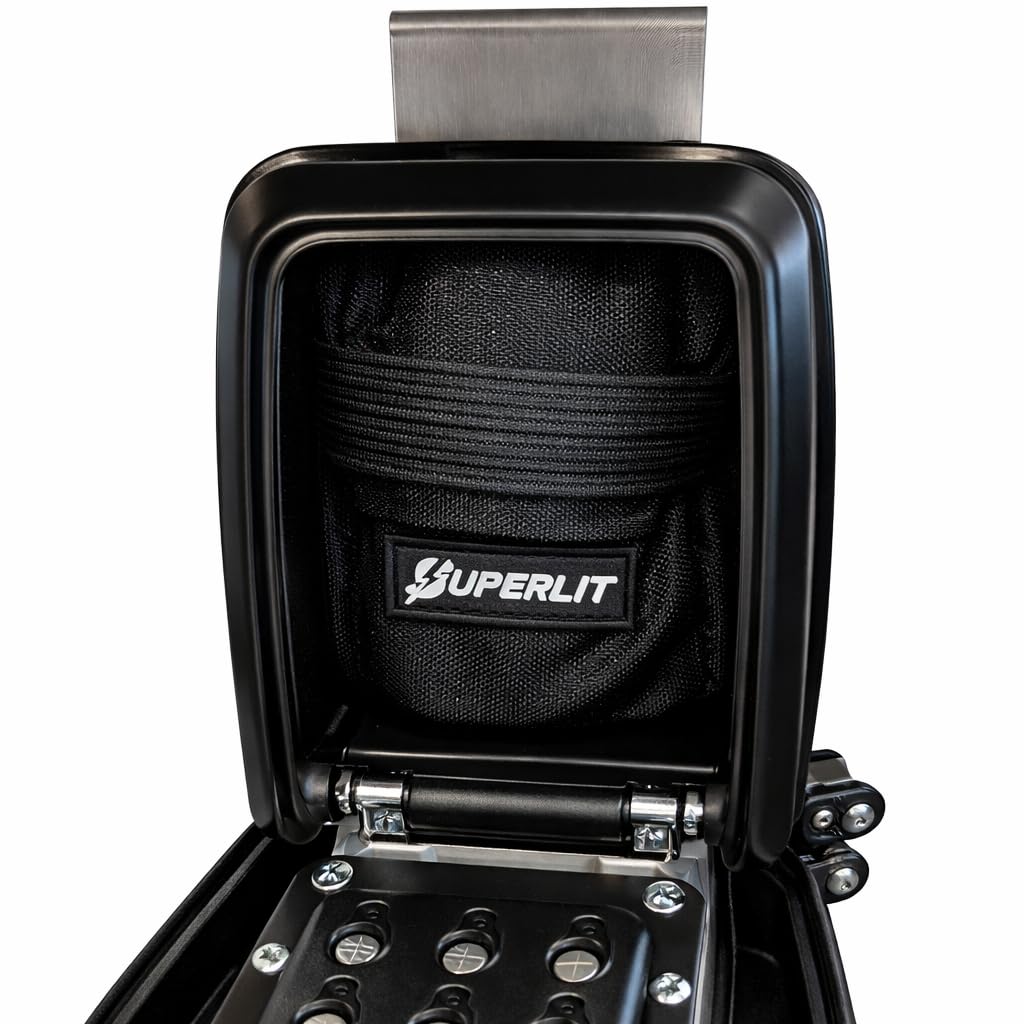 SUPERLIT pouch inside purse illustrating discreet signal safety