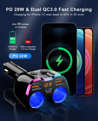 SUPERONE LED voltage display close-up showing clear battery readings