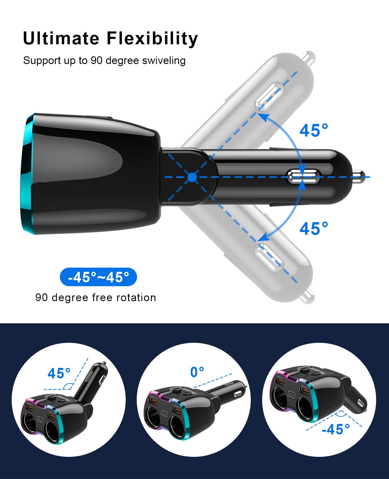SUPERONE held in hand to show compact size and easy portability
