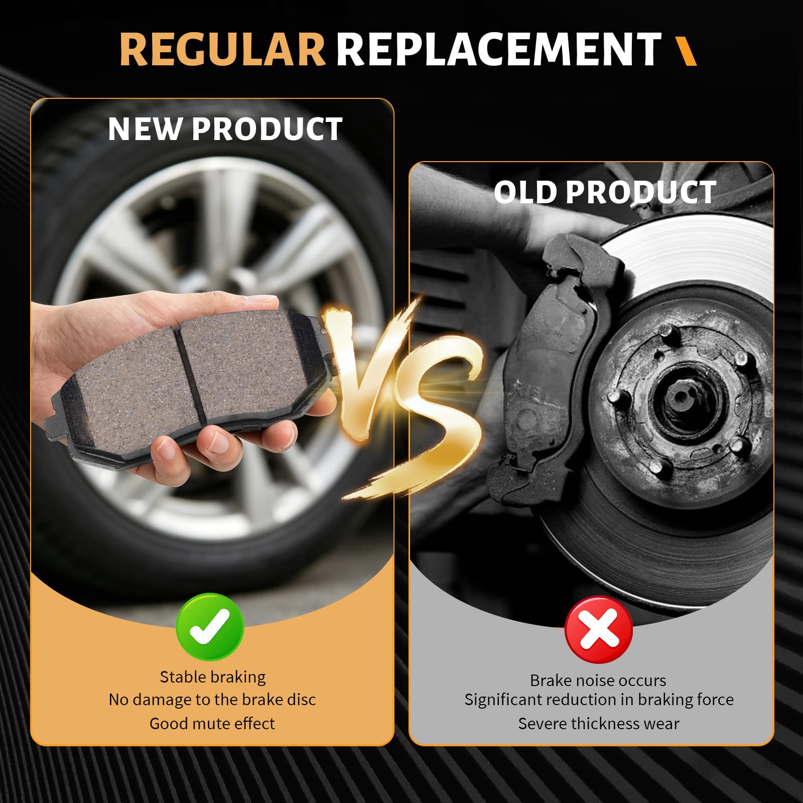 SUPLABEL car braking on rainy road illustrating improved wet-weather braking control