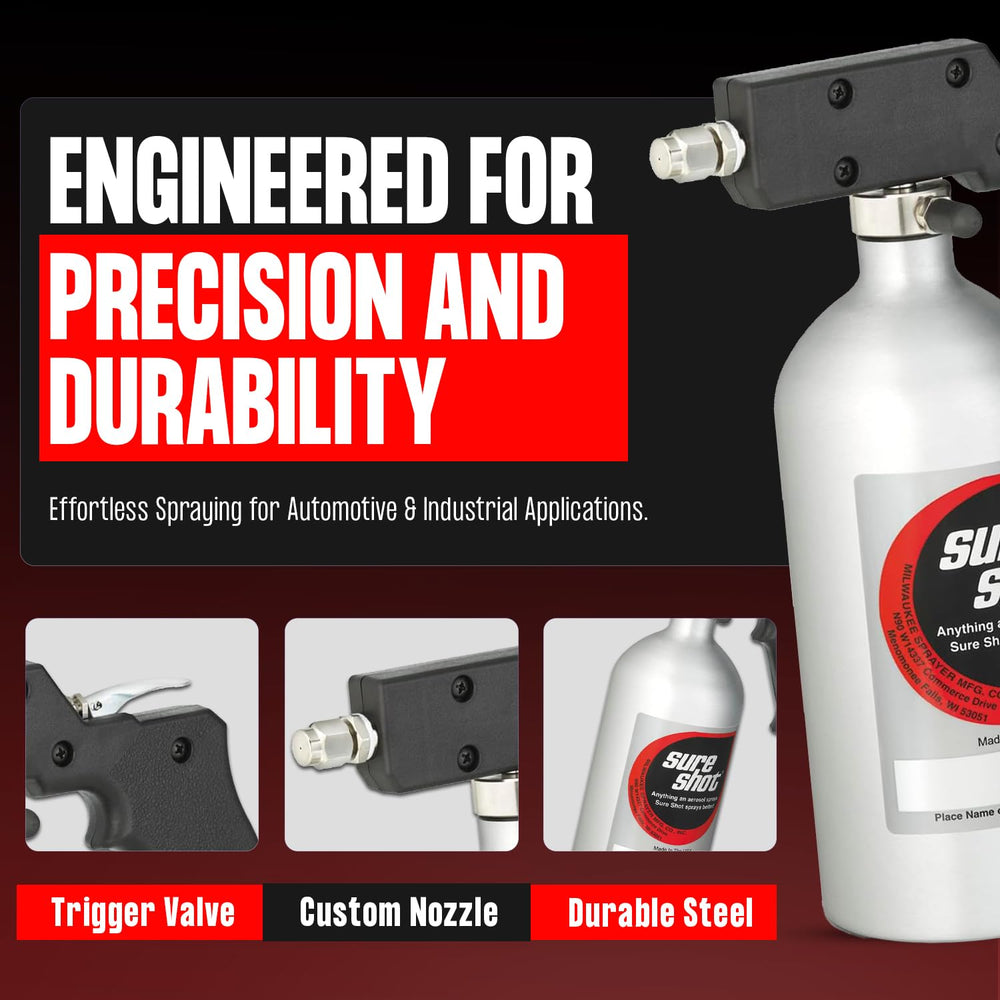 SURE SHOT anodized aluminum finish detail resisting rust for long-lasting durability