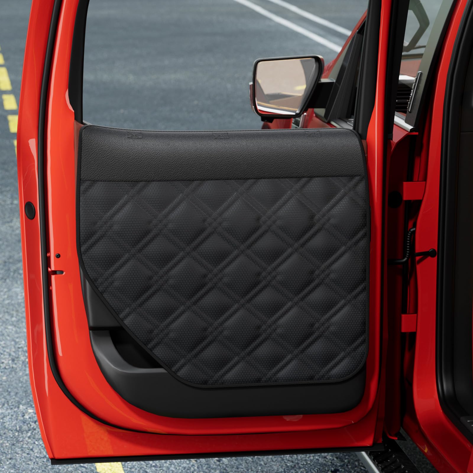 Surfcabin front panel showing full door coverage and durable protection
