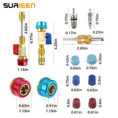 SURIEEN red high-pressure coupler close-up for secure valve sealing