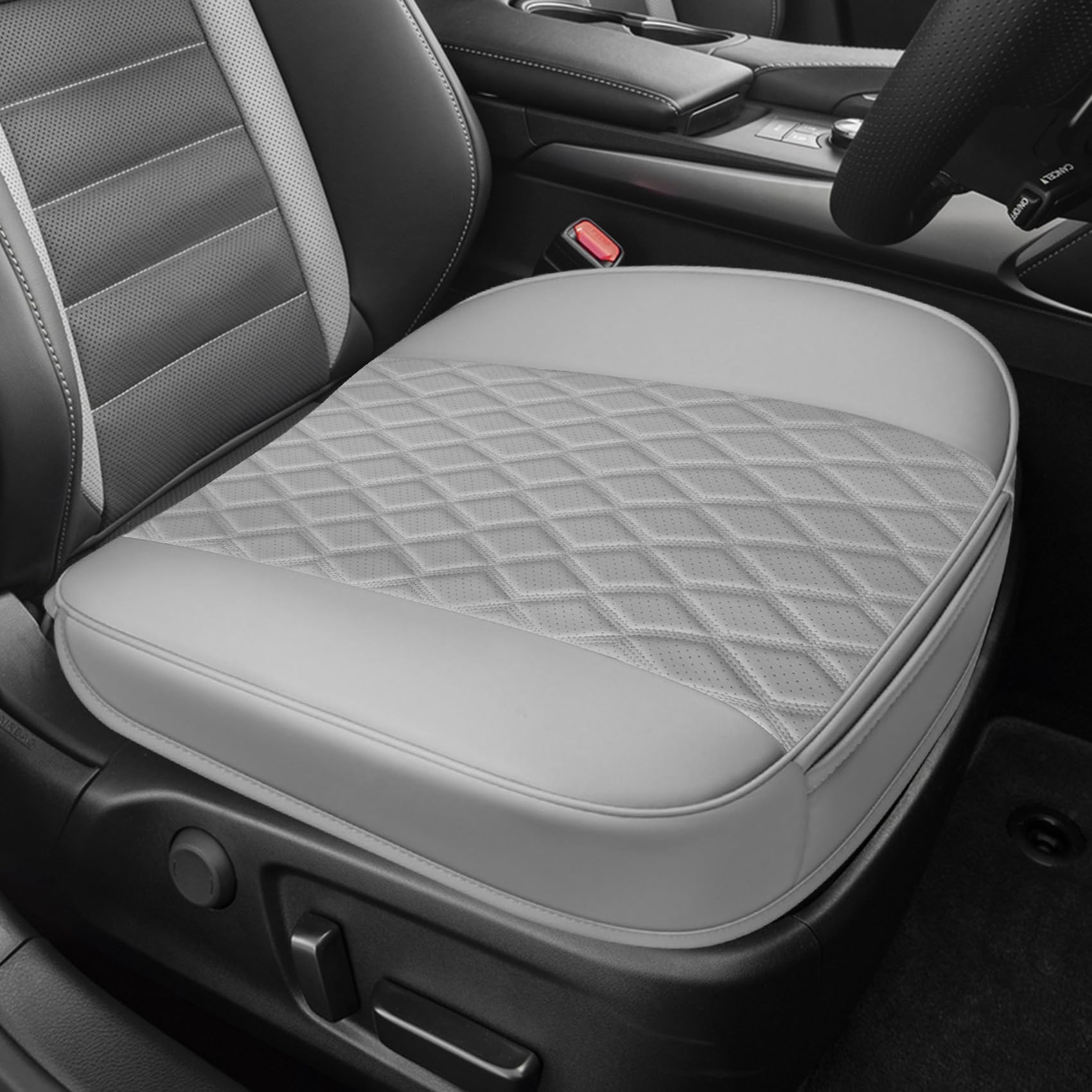 Surosha leather cover front view showing neat fit and protection