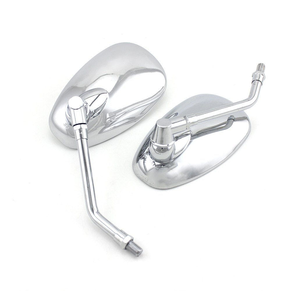 surpassme chrome front view mirror showing polished finish and improved visibility