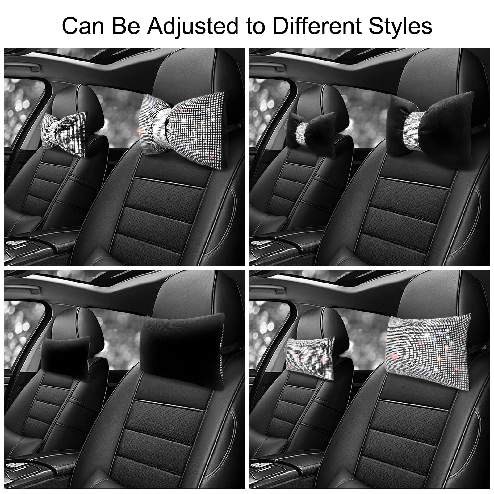surpassme side profile mounted on car headrest demonstrating neck support benefit