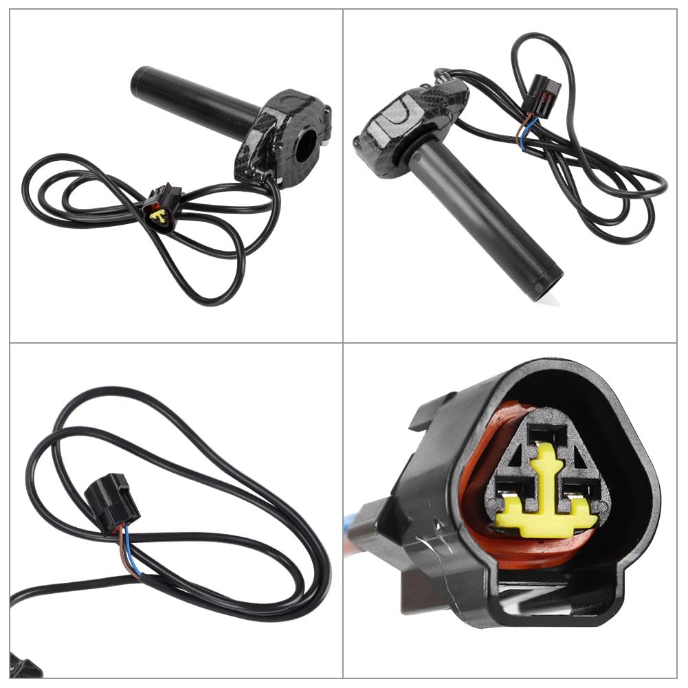 Surron throttle installed on handlebar showing improved control