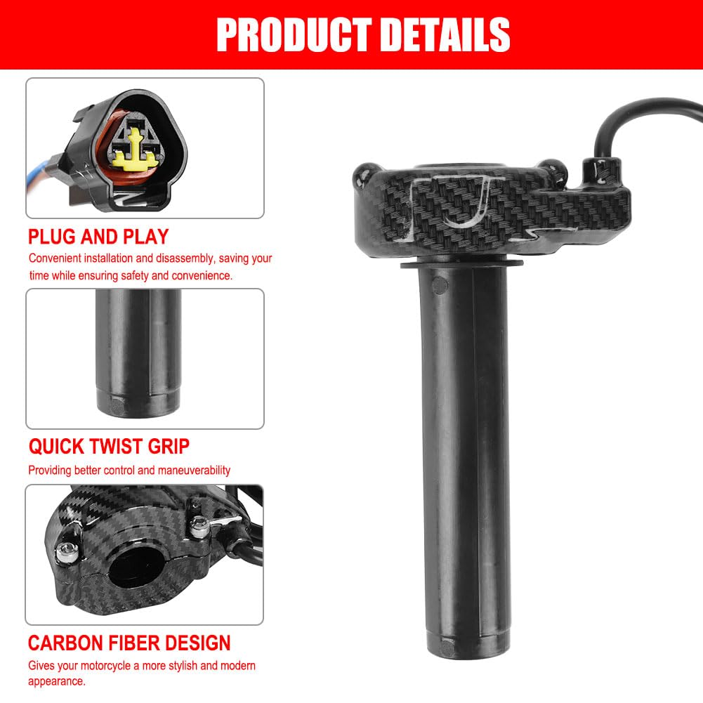 Surron throttle and cable laid out together for easy replacement benefit