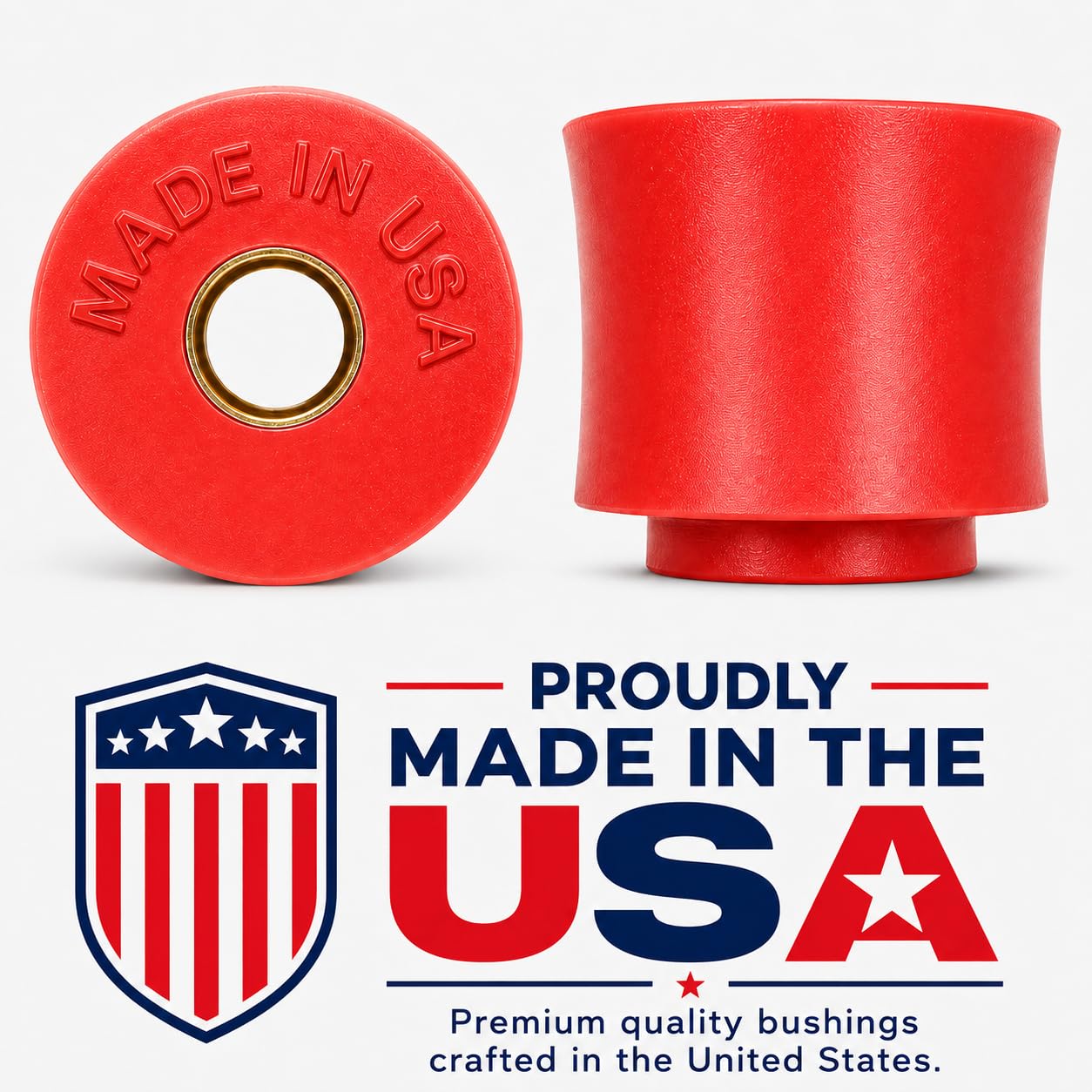 suspension dudes bushing close-up highlighting durable USA-made bushing