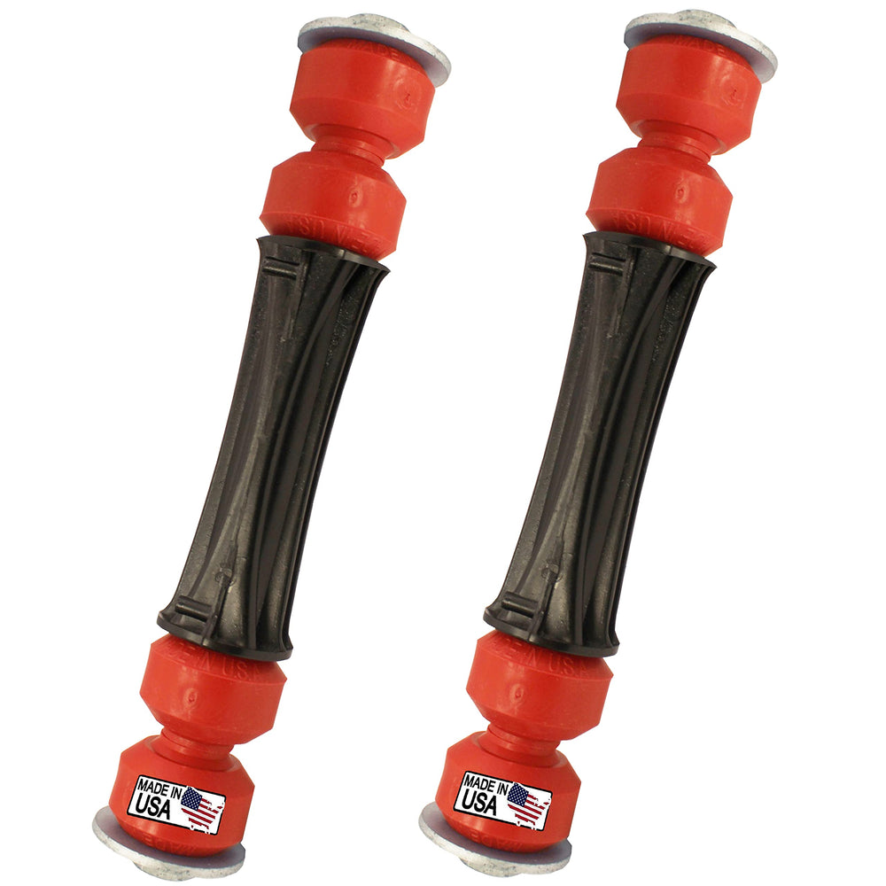 Suspension Dudes stabilizer link close-up showing robust steel construction
