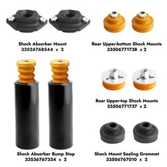 SUSUPACI bump stop and dust boot assembly illustrating impact protection and shock longevity