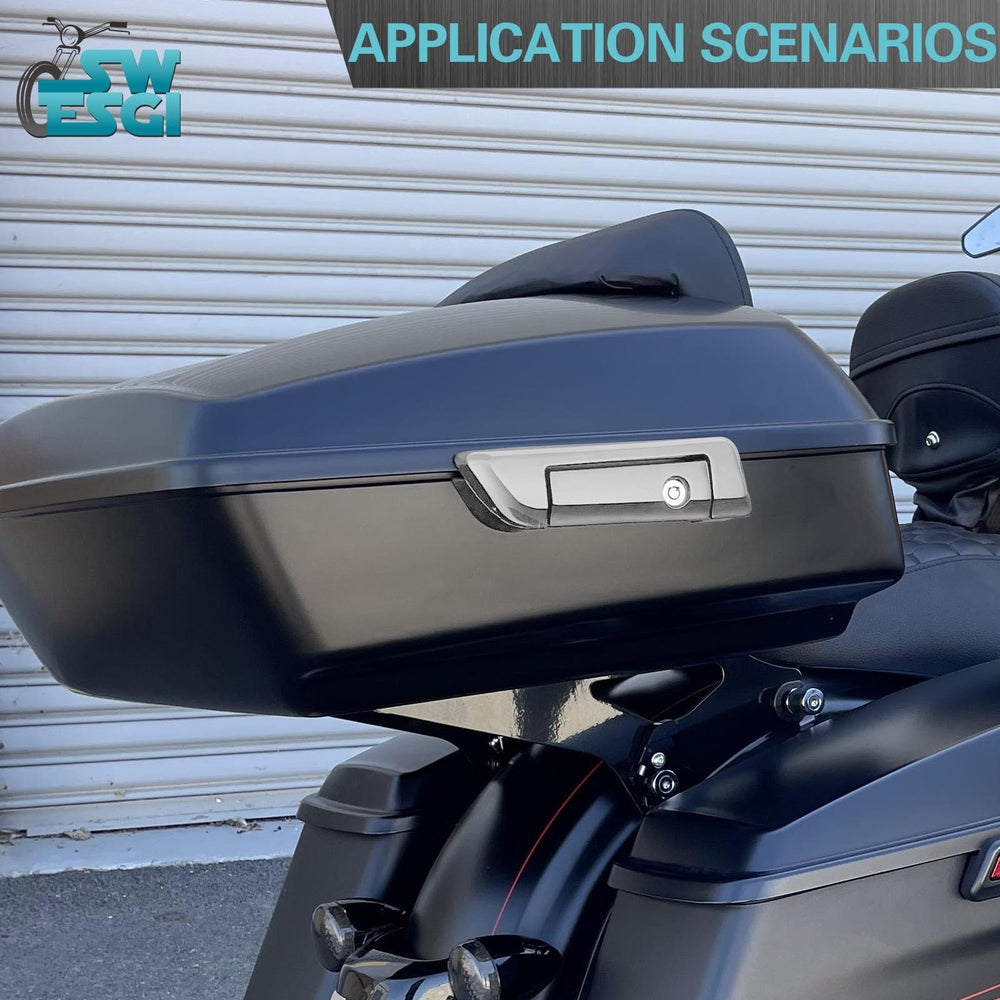 SWESGI kit on Harley in roadside scene enhancing factory look and functionality