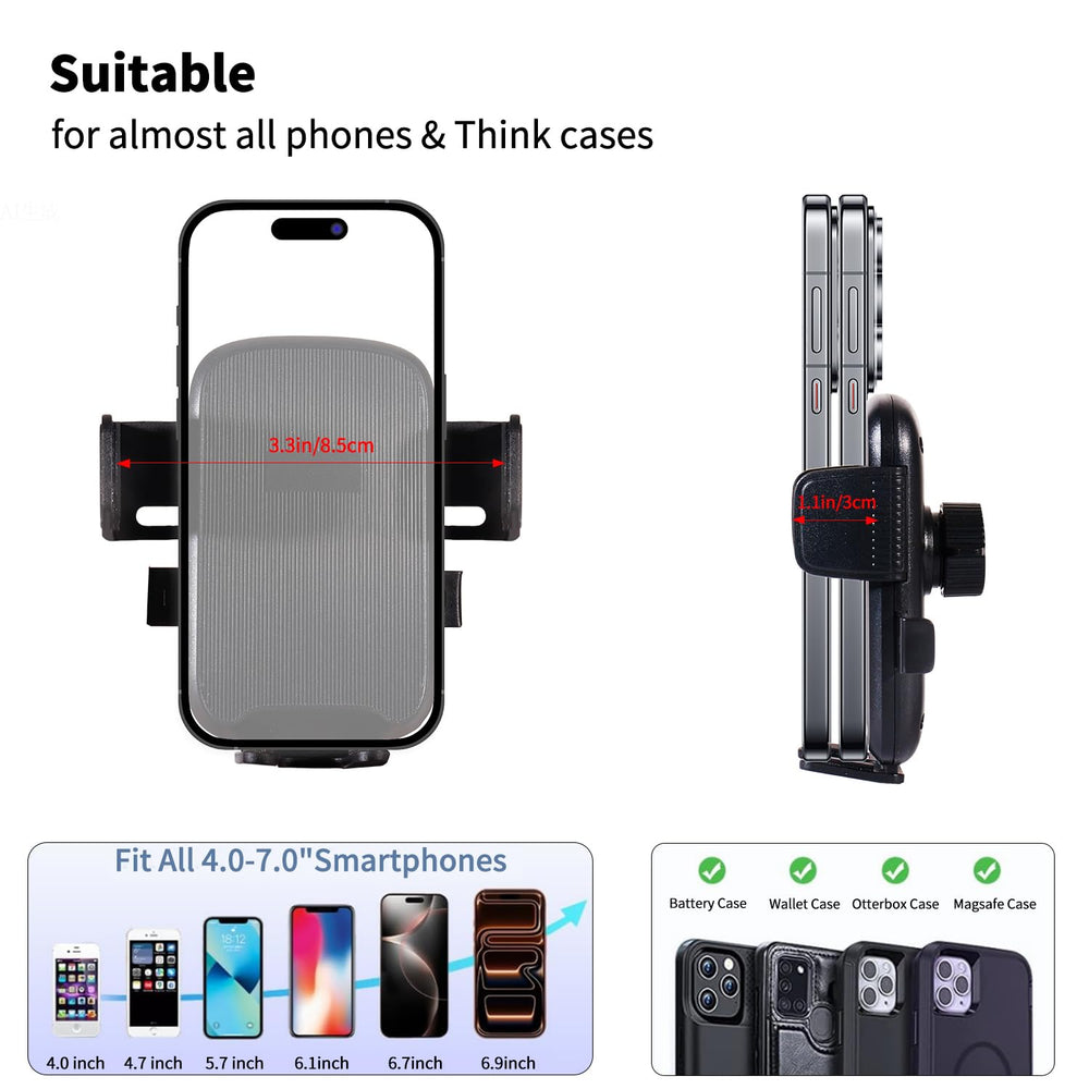 swifeather next to phones showing compatibility across common sizes