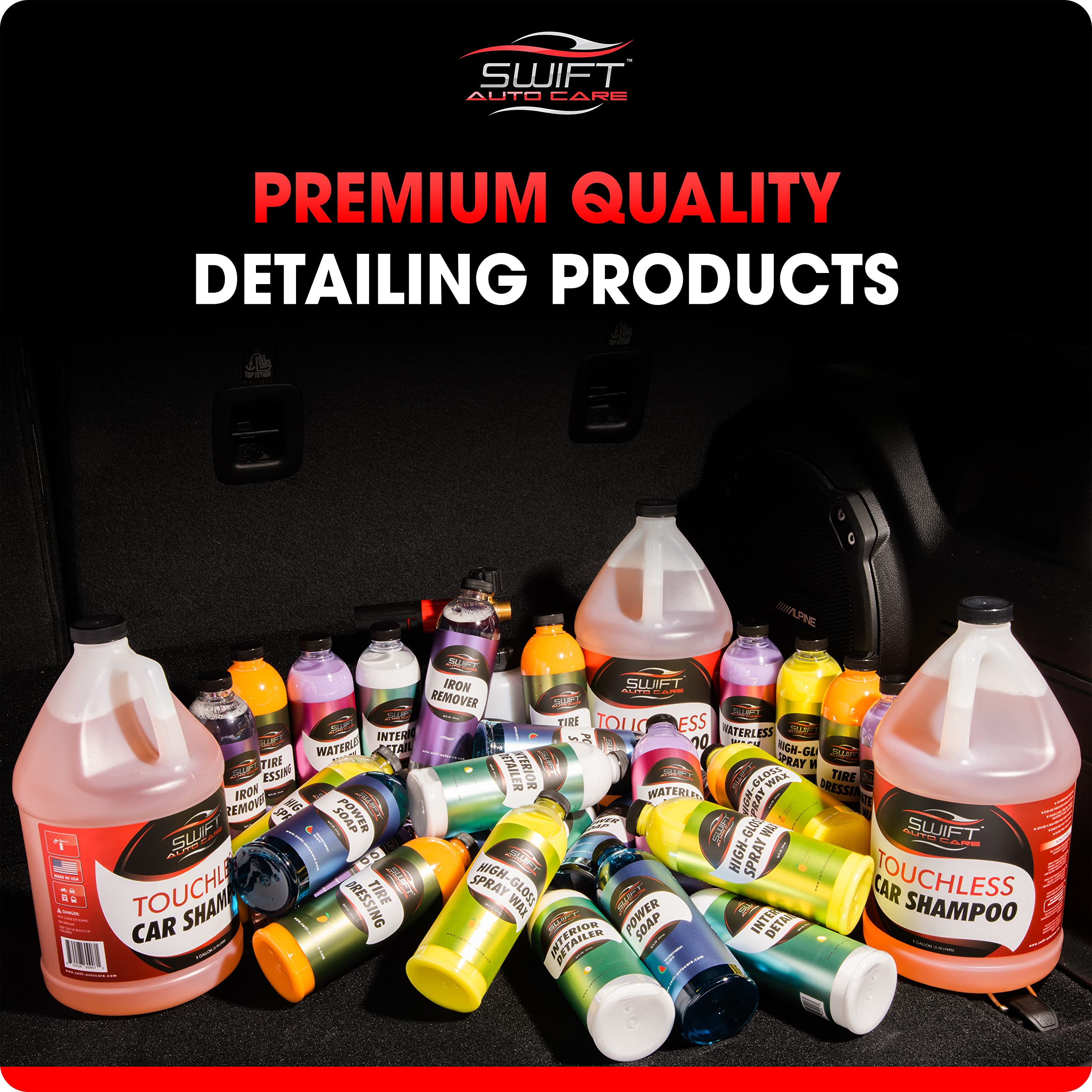 Swift Auto Care applied to RV in driveway illustrating time-saving maintenance