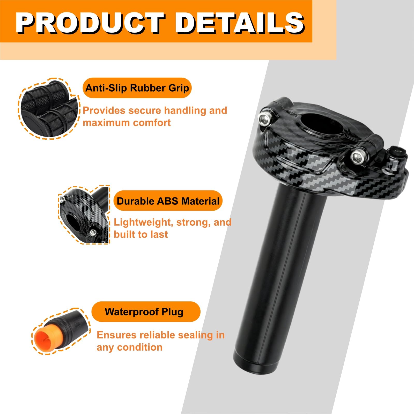 SWRXEarn mounted on an ebike handlebar demonstrating 22mm fit and tidy cabling