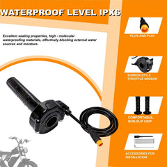 SWRXEarn sealed three‑pin connector detail preventing water ingress benefit