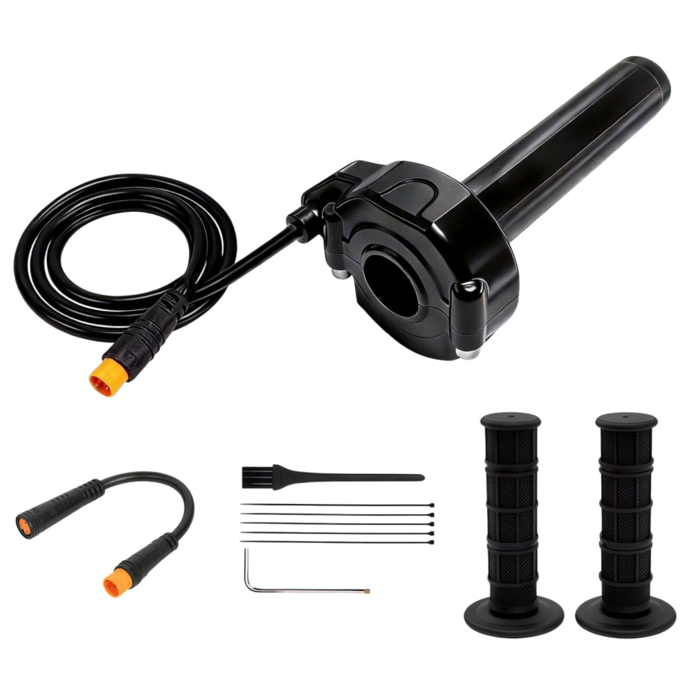 SWRXEarn front assembly showing sleek throttle housing and fit benefit