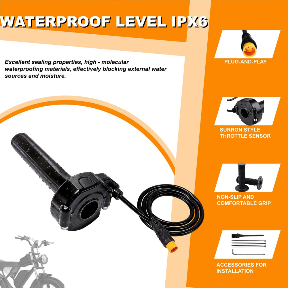 SWRXEarn included rubber grips, allen key, and zip ties for quick setup benefit