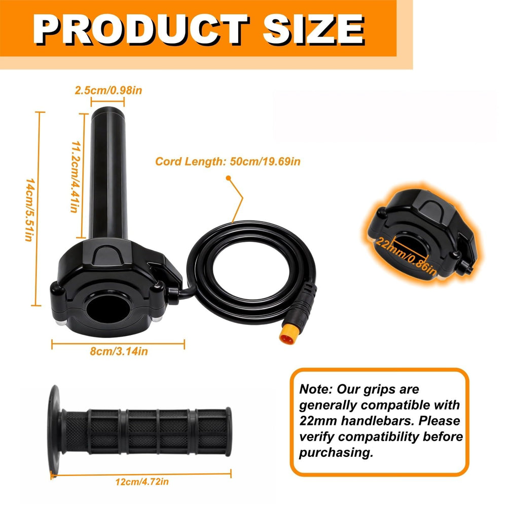 SWRXEarn throttle installed on Surron style ebike for reliable compatibility
