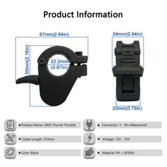 SWRXEarn 3-pin M8 connector closeup, waterproof connection benefit