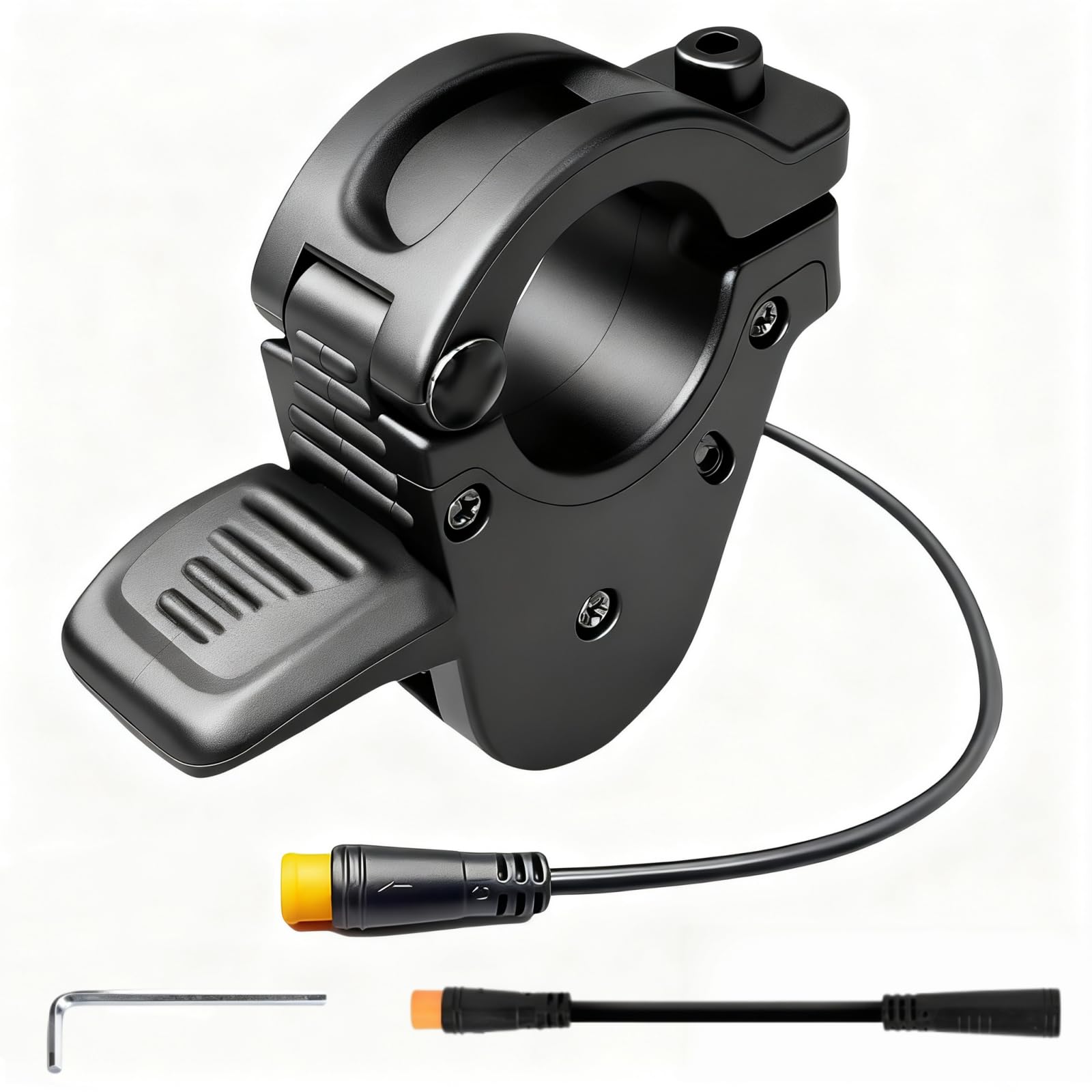SWRXEarn thumb throttle front view showing lever and shape, durable control benefit