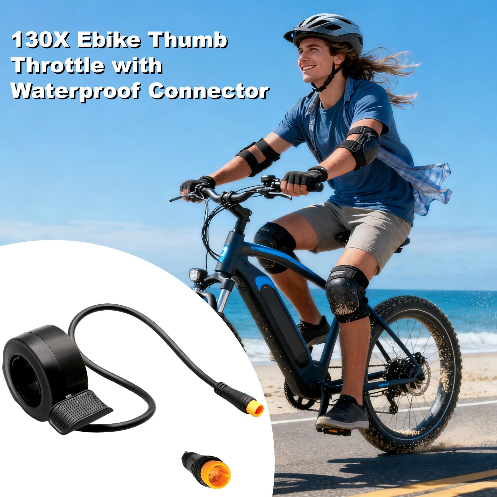 Rider using SWRXEarn 130X on city commute showing dependable control in traffic