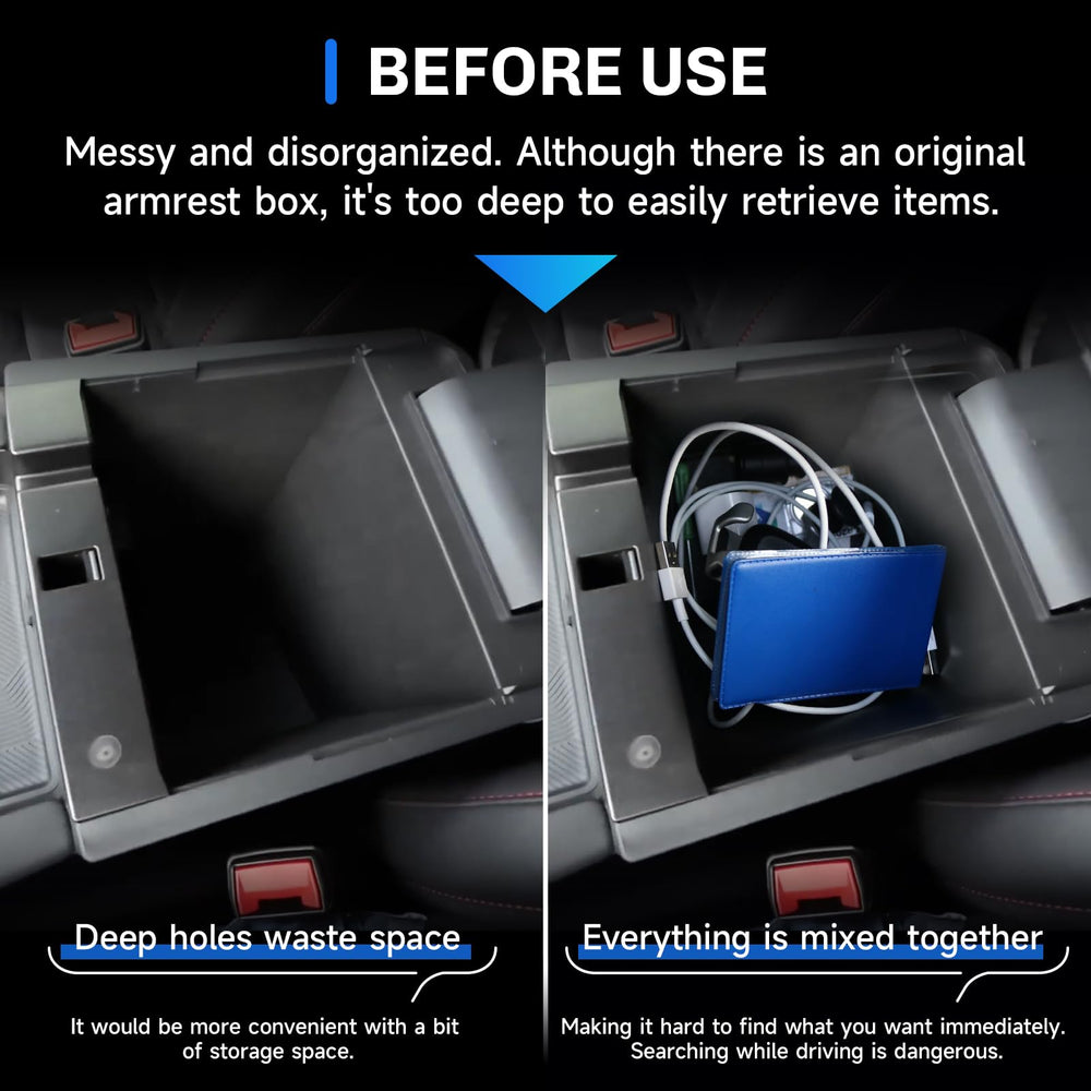 SXCY close-up of removable rubber insert preventing item movement