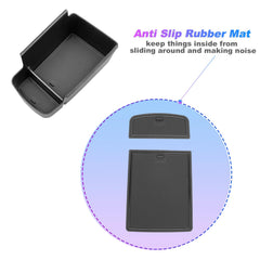 SXCY top view showing compartment layout for phones, cards, and coins