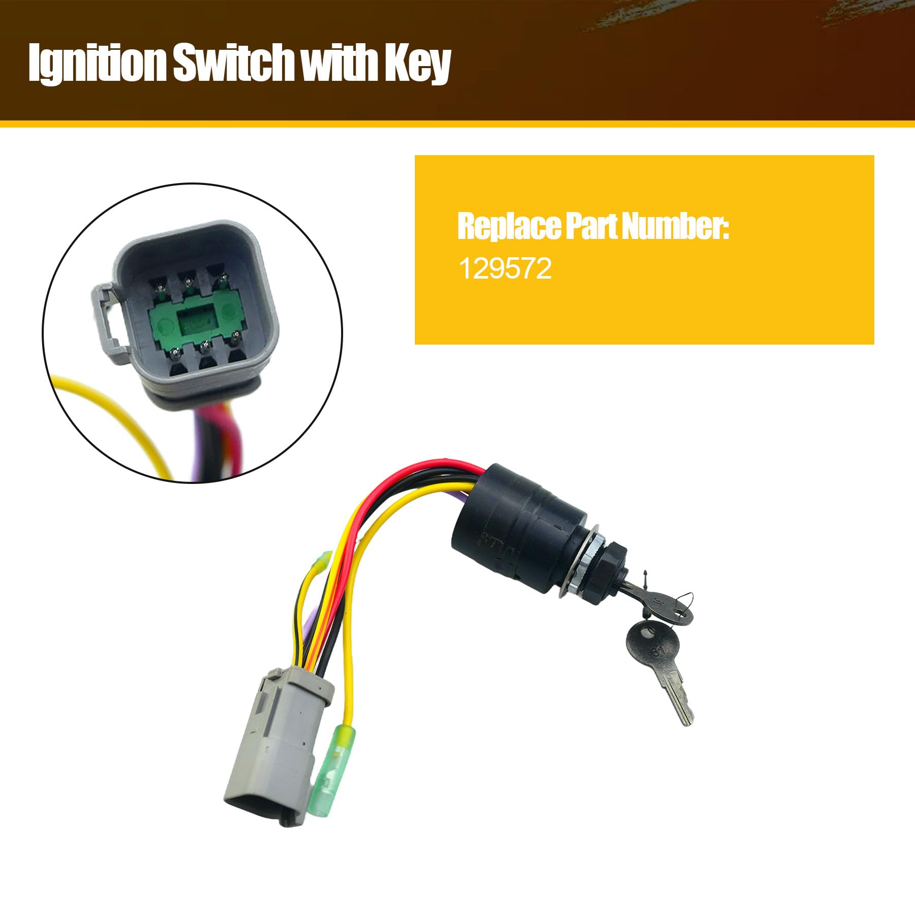 Sxqddz ignition keys close-up highlighting included two keys for backup security
