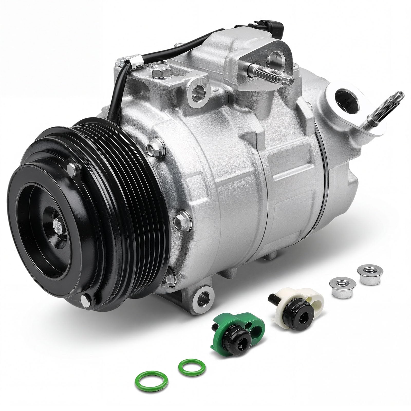 Sydasant front view of compressor showing mounting points for easy replacement