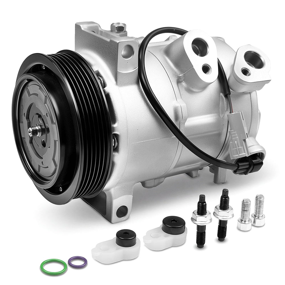 Sydasant compressor front view showing fitment and durable construction benefits