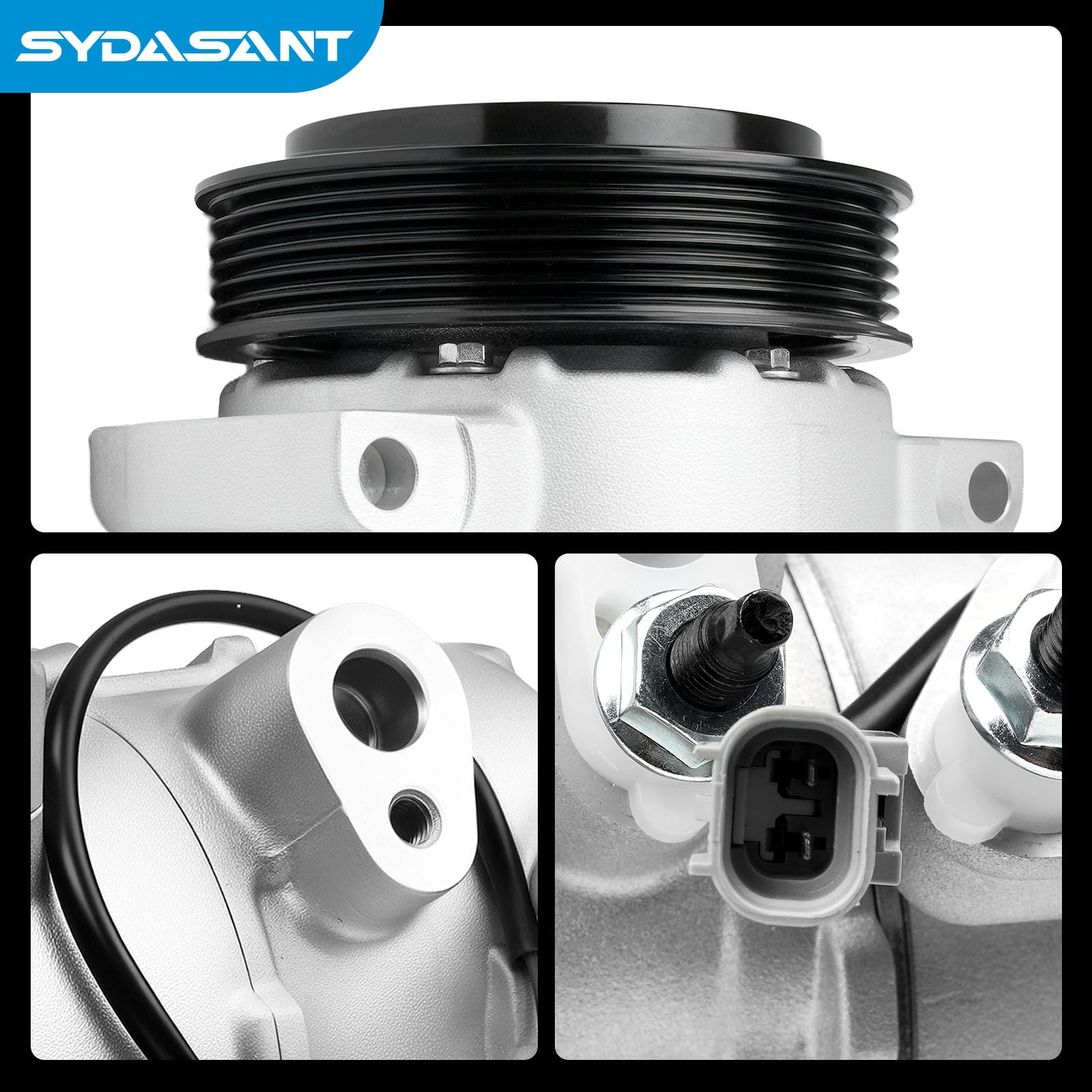 Sydasant compressor next to ruler scale conveying size compatibility benefit