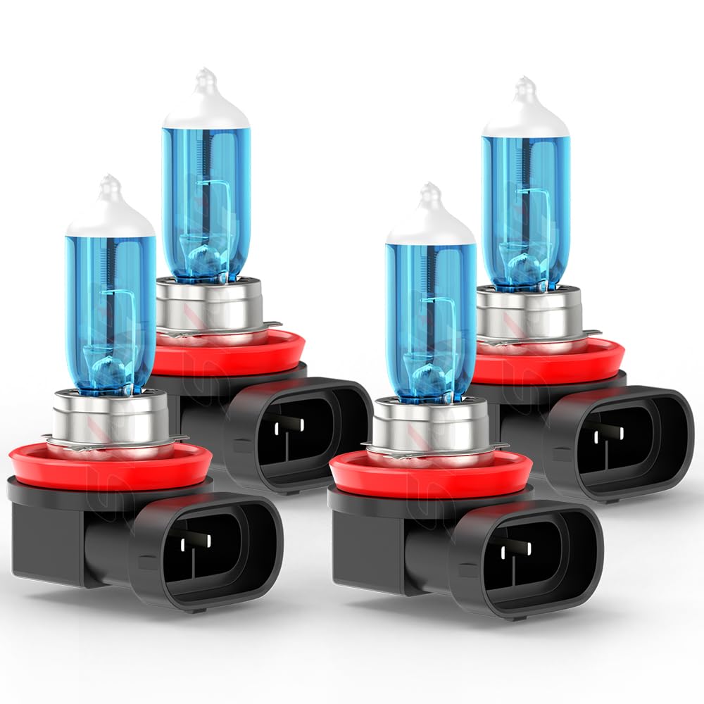 SYJIIP front packaging for Chevy Malibu headlight bulbs showing model fit and benefits