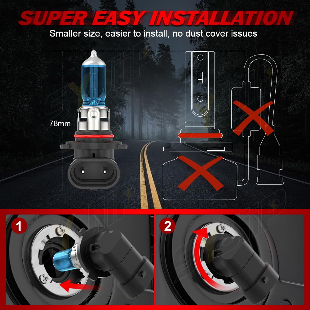 SYJIIP installed on Toyota Tundra low beam showing improved road visibility