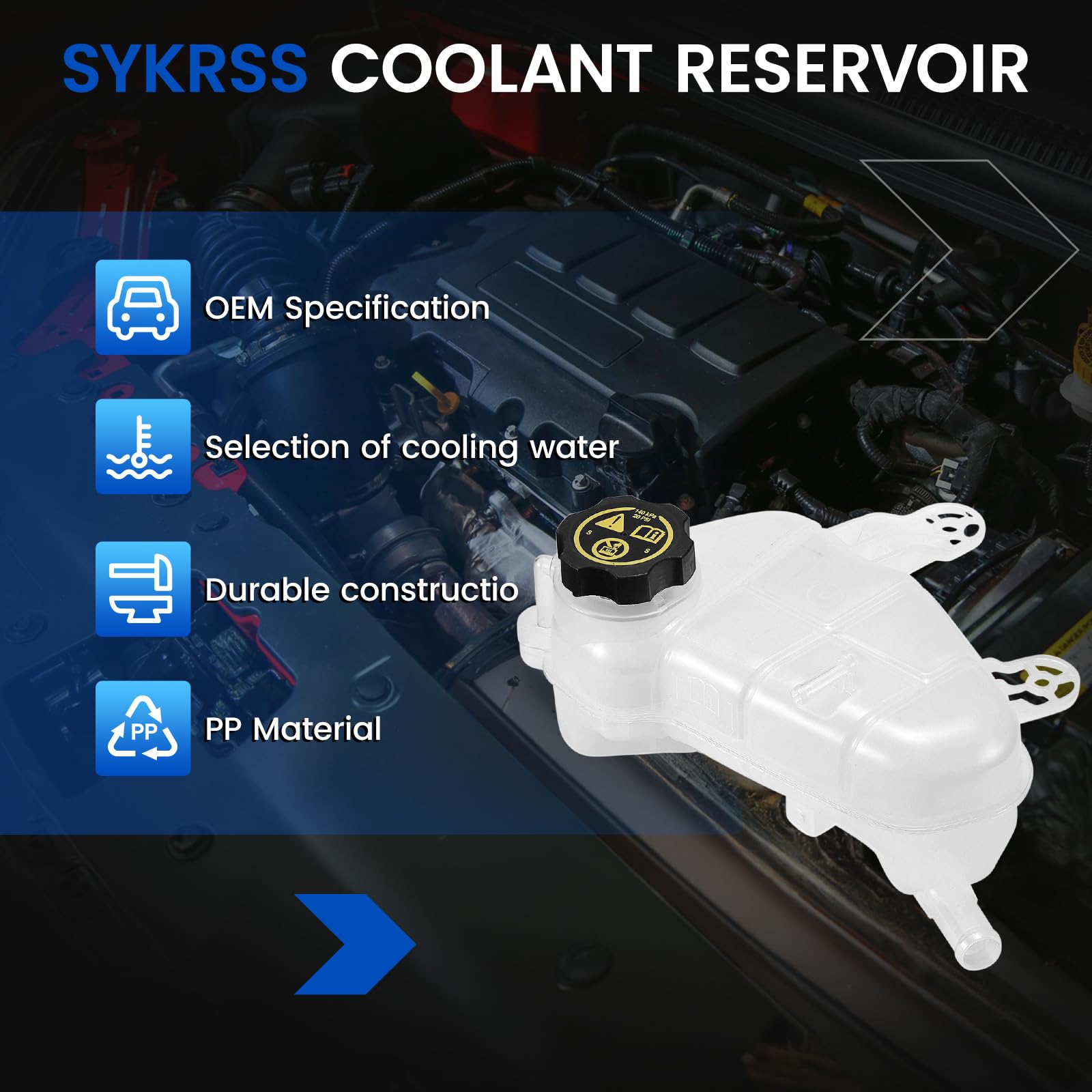 SYKRSS installed in engine bay demonstrating proper fit and restored coolant control