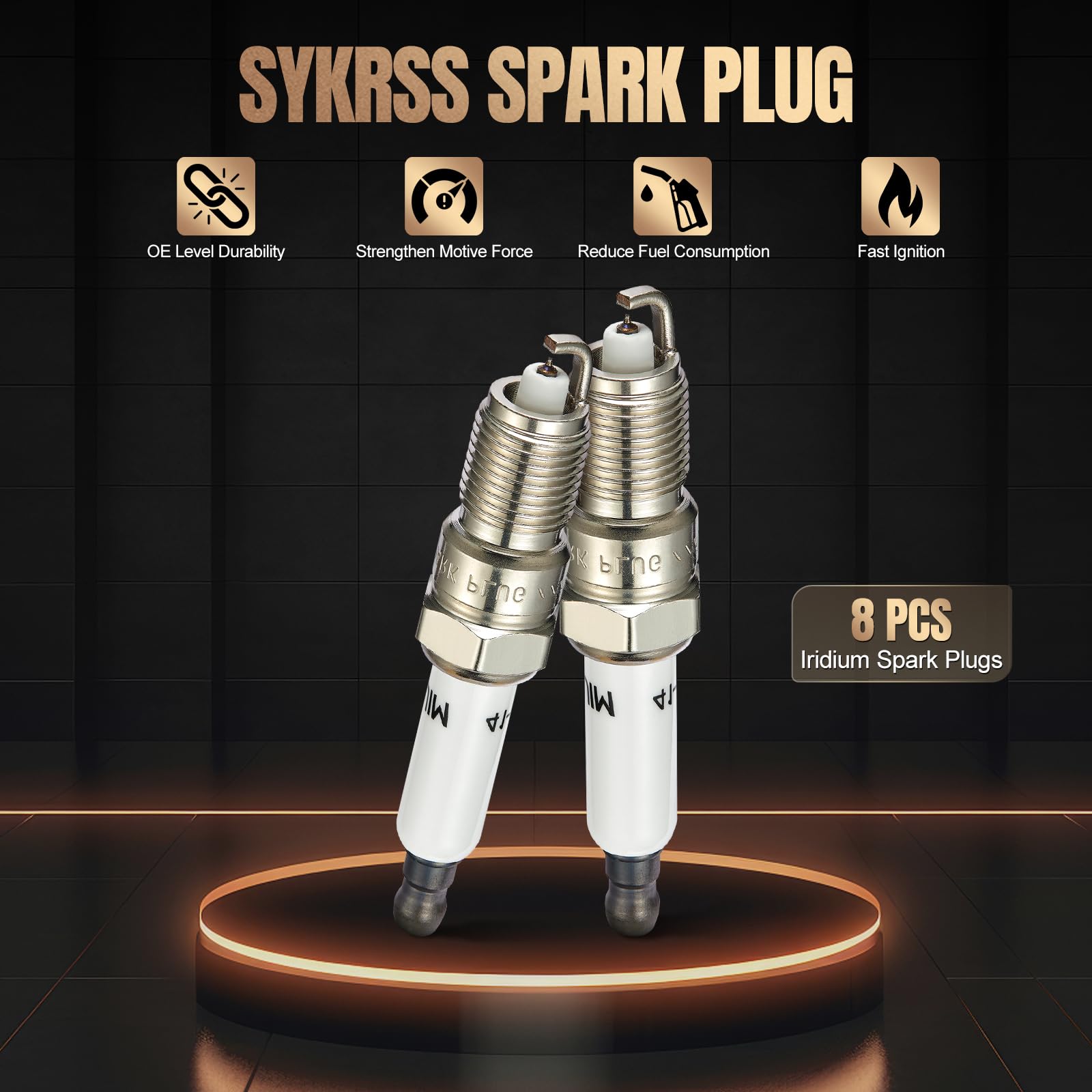 SYKRSS spark plug installed in Chevy Silverado engine, demonstrates compatibility