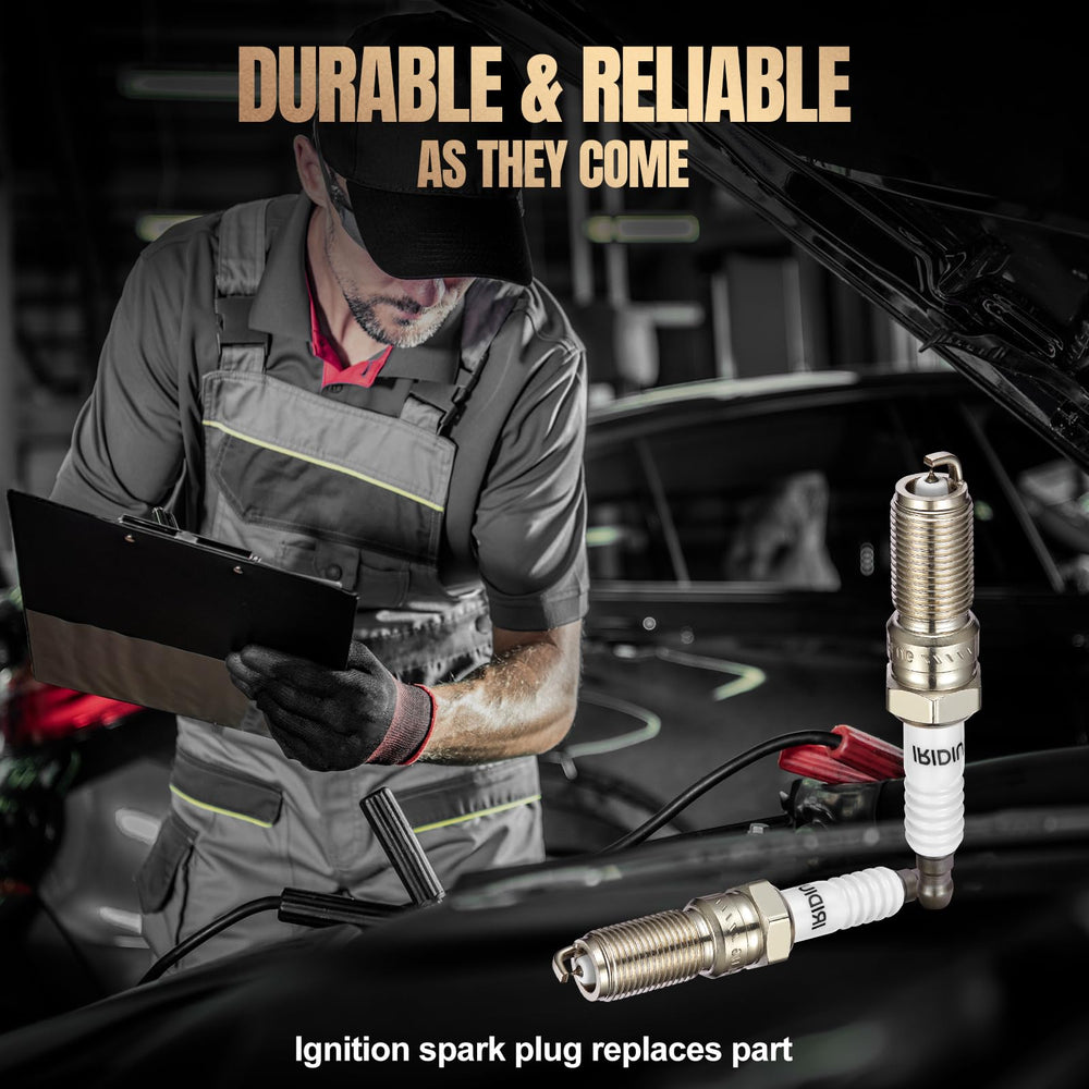 SYKRSS mechanic installing plug in garage showing ease of DIY replacement and reliability