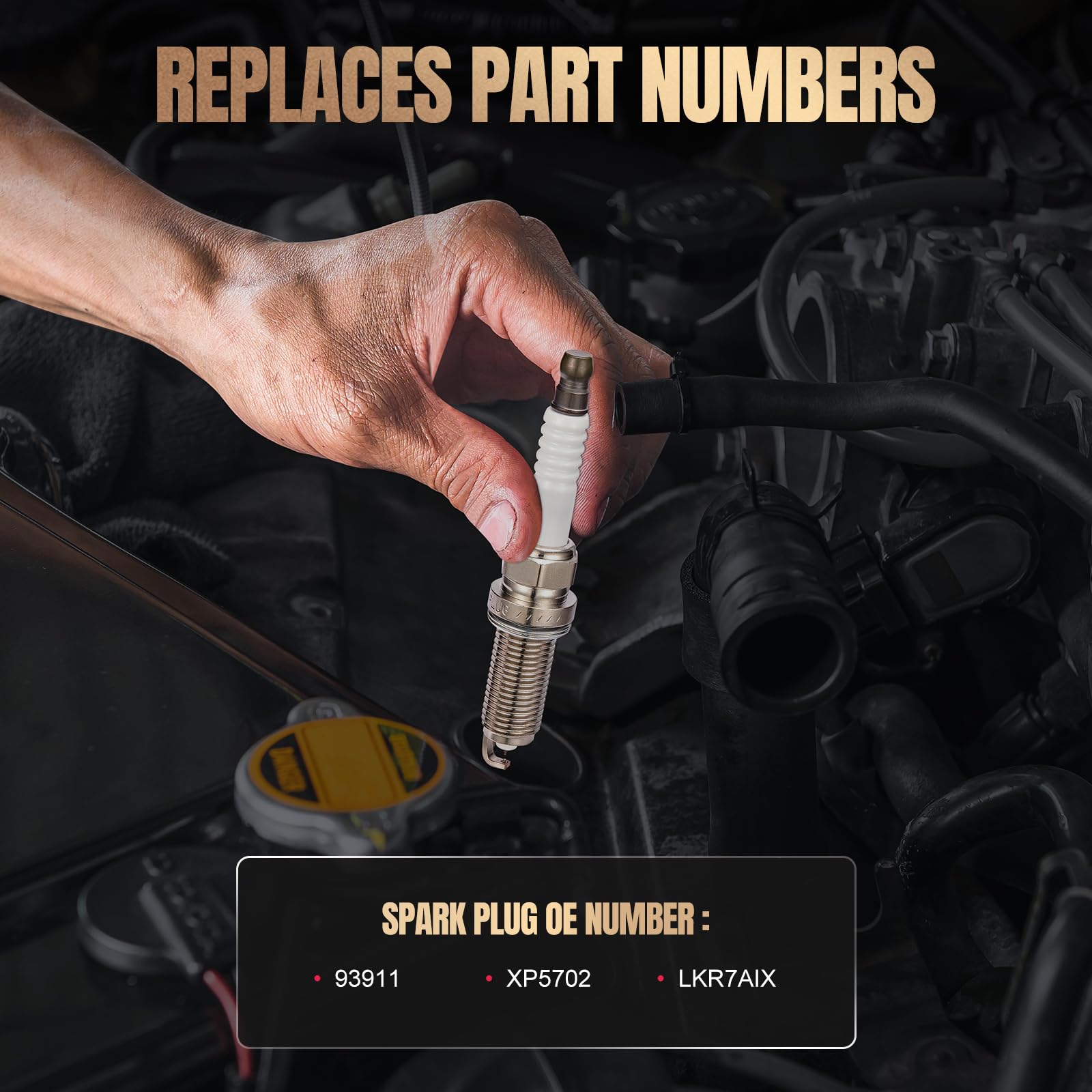 SYKRSS iridium electrode detail emphasizing precision spark point and improved ignition