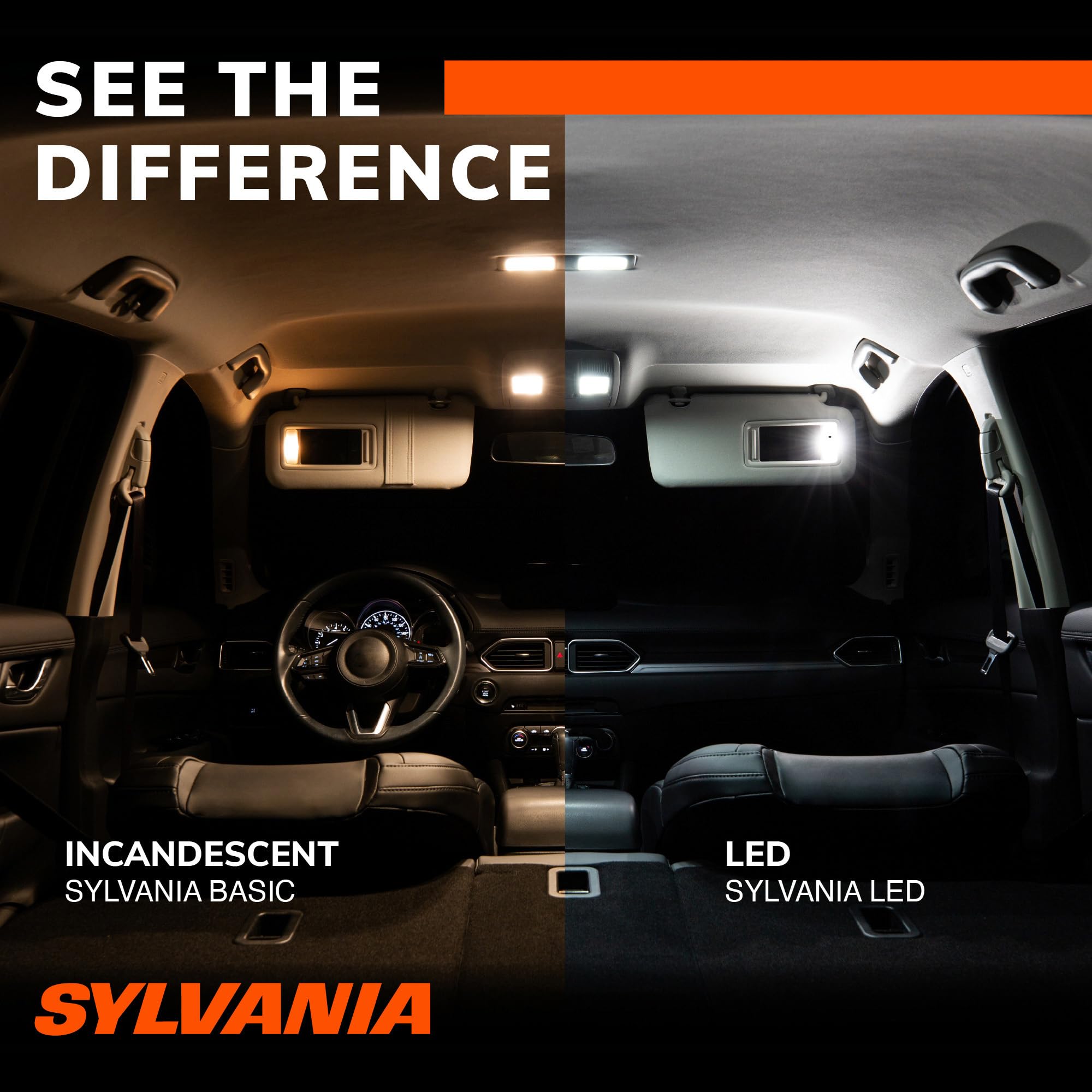 SYLVANIA bulb base contact detail illustrating correct fit and secure connection