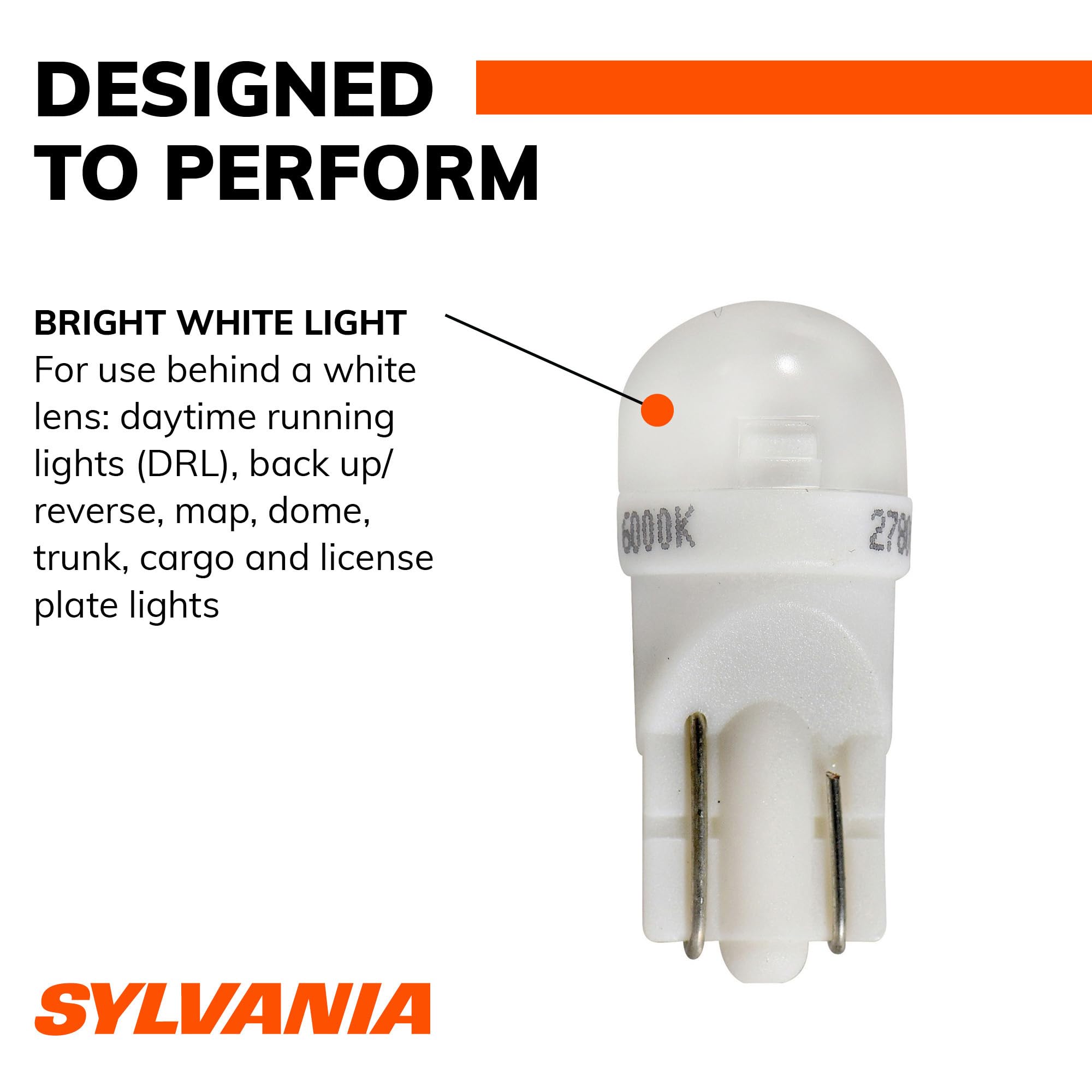 SYLVANIA next to a coin showing compact size and easy replacement