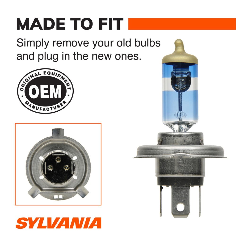 SYLVANIA 9003 bulb metal base connector detail for secure factory fit