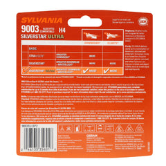 SYLVANIA 9003 bulb close-up of glass and filament for brighter whiter beam