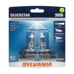 SYLVANIA 9006 SilverStar front packaging showing included two bulbs for matched replacement