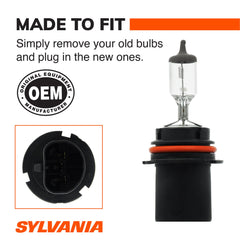 SYLVANIA 9007 XtraVision installed in headlamp demonstrating correct fit