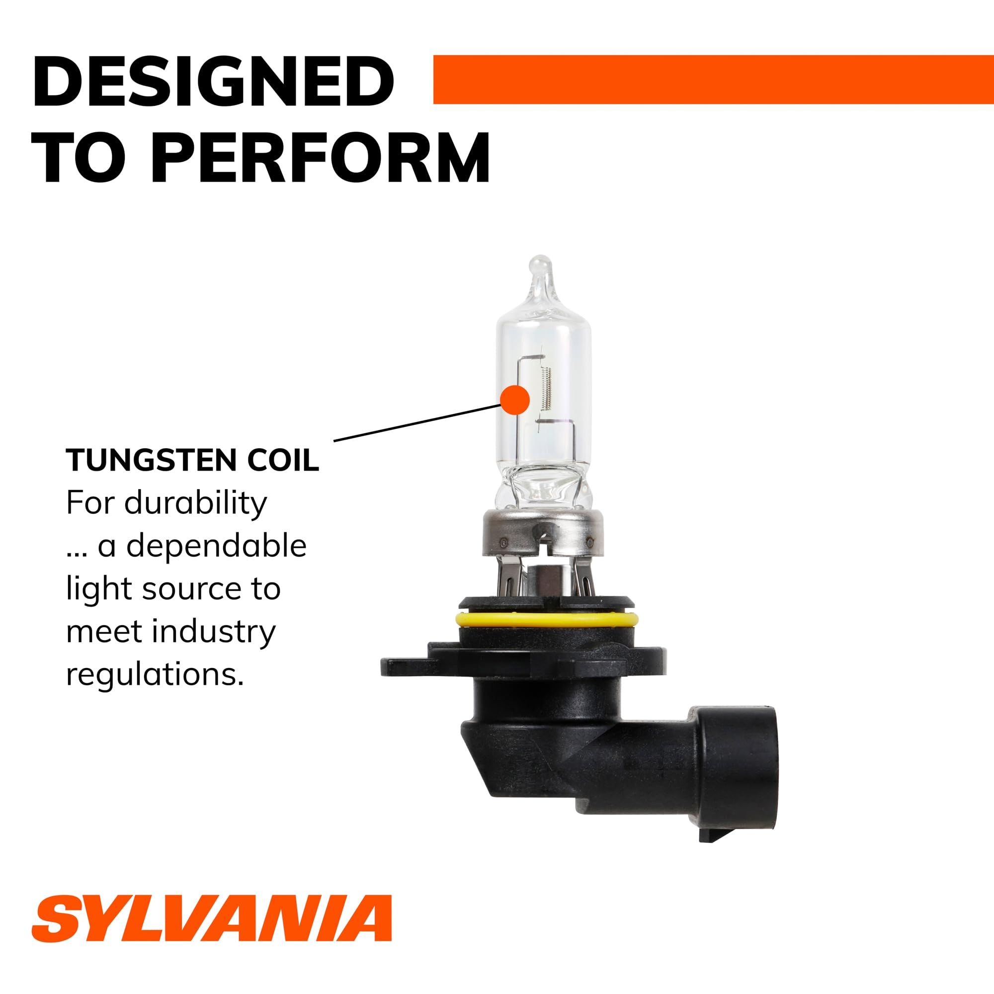SYLVANIA 9012 installed in headlight housing demonstrating simple replacement
