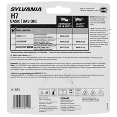 SYLVANIA close-up of H7 glass filament highlighting build quality and reliability